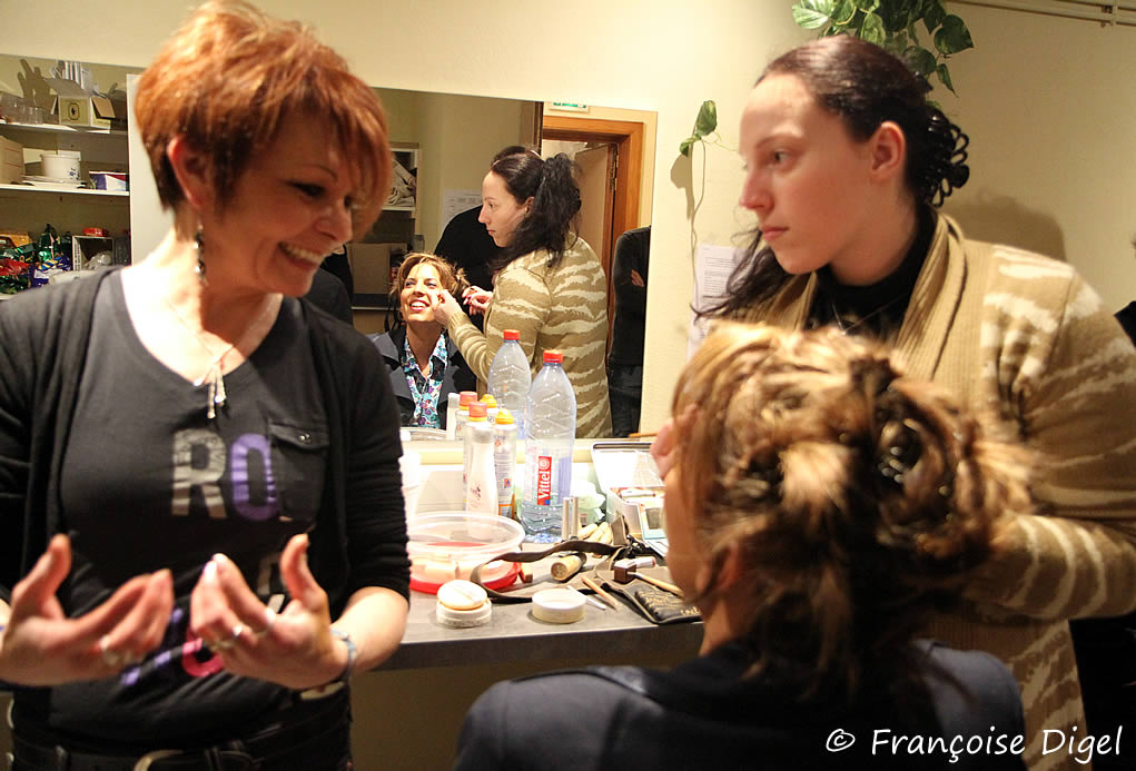 Brigitte RISCH coiffeuse et Mélanie FRINDEL maquilleuse